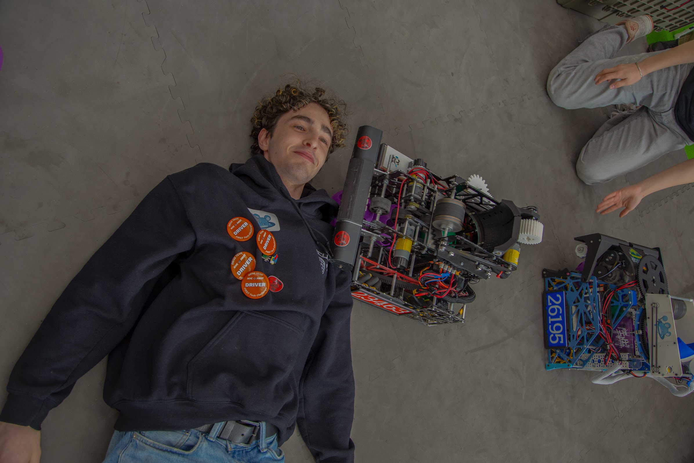 Ben working on an engineering project